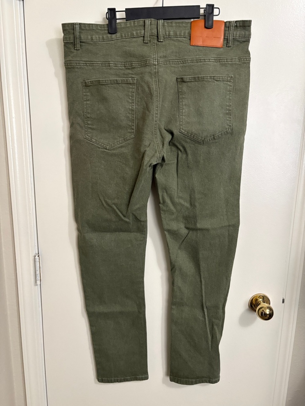 Men's Straight Olive Jeans